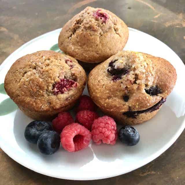Sourdough Muffins with Fruit