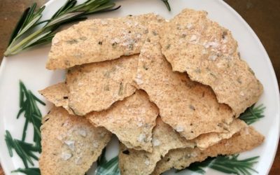 Fresh Rosemary Olive Oil Crackers