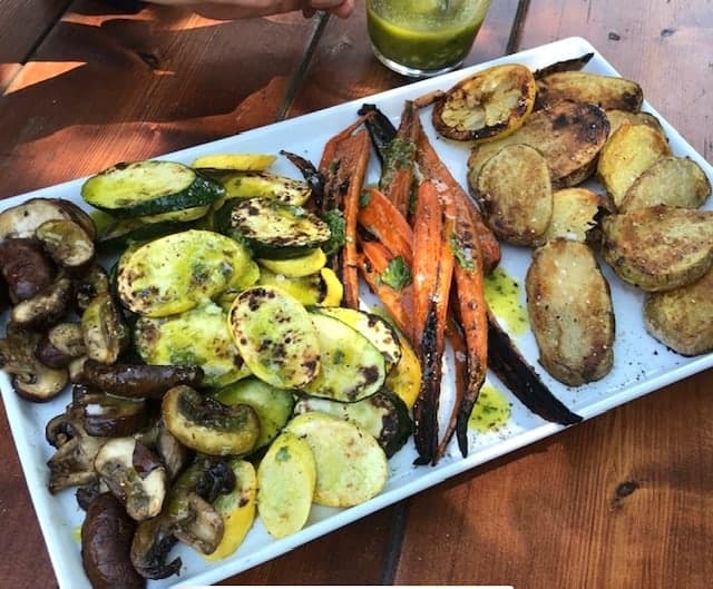 dressed grilled vegetables