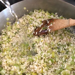 Asparagus Risotto with Wine