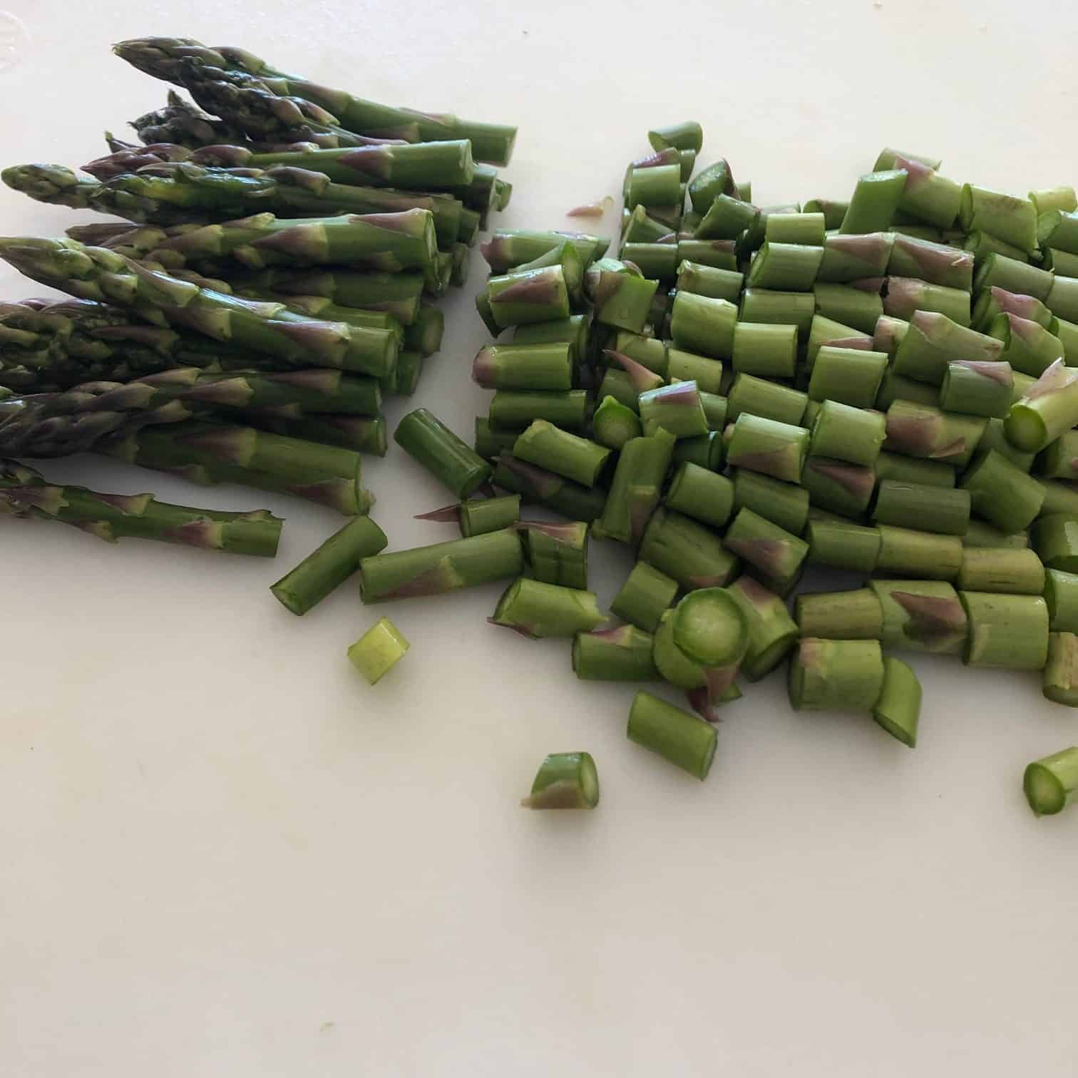 Fresh Asparagus Cut up