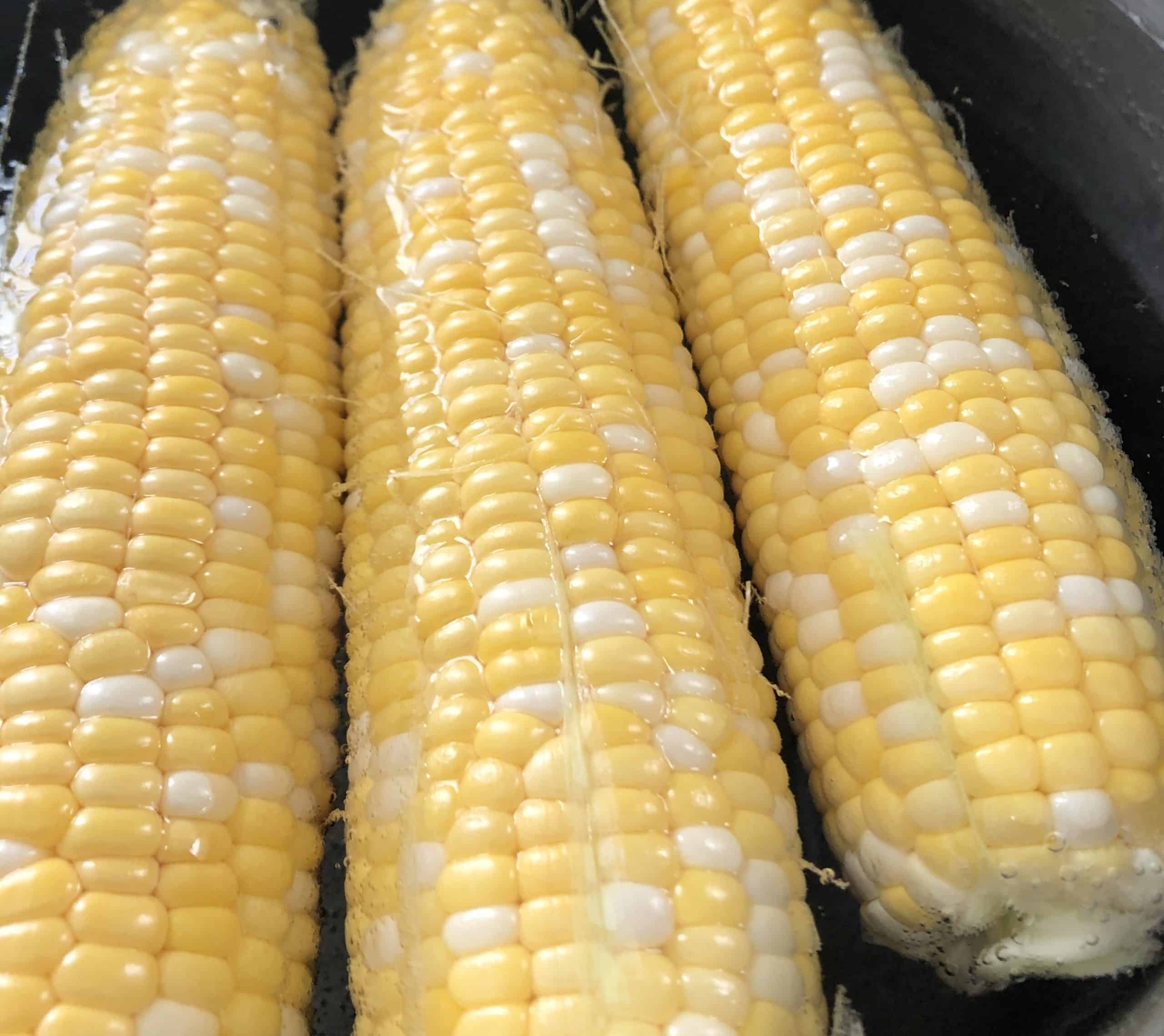 Corn Fritters Frying