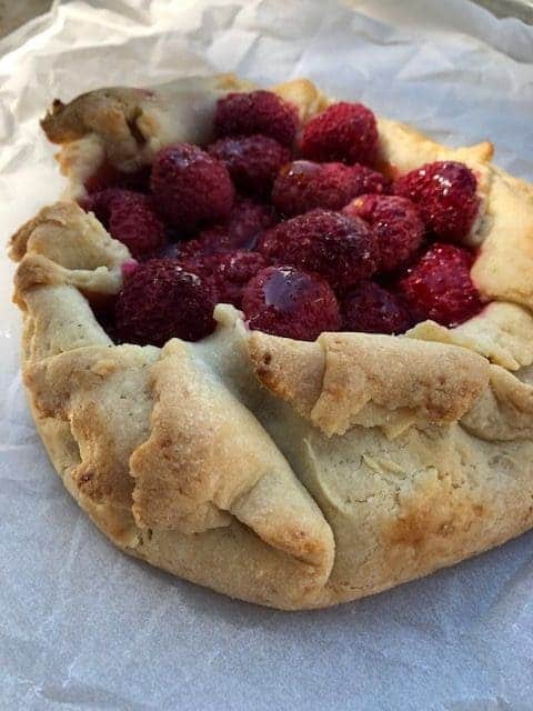 Raspberry Galette Side View