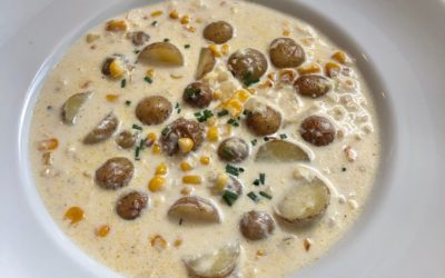 Grilled Corn and Potato Chowder