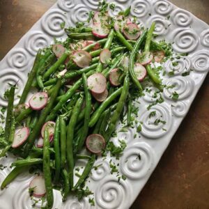 Green Beans with Radishes and Herbs