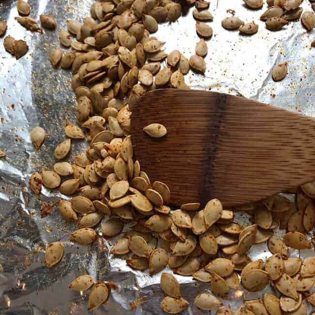 Toasting Squash Seeds