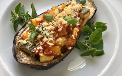 Mediterranean Stuffed Eggplant