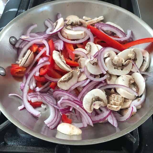 onions and mushrooms