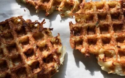 Potato Waffle Latkes with Green Onions