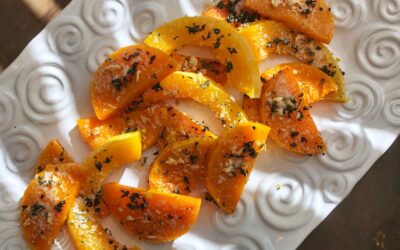 Butternut Squash Wedges with Sage and Parmesan