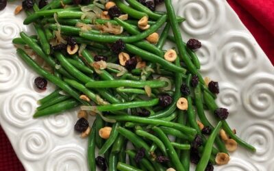 Green Beans with Dried Cranberries and Hazelnuts