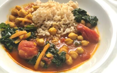 Chickpea Masala with Kale