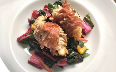 Prosciutto Wrapped Chicken with Chard