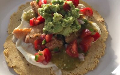 Fish Tacos with Lime Mayo and Salsas