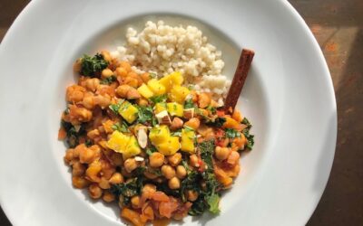 Moroccan Chickpeas with Israeli Couscous