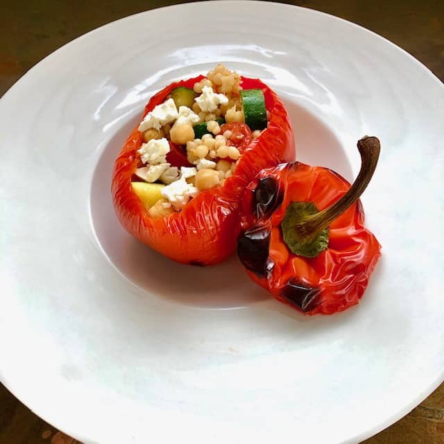 Stuffed Peppers with Moroccan Cous Cous