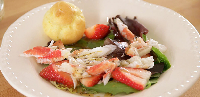 Strawberry Crab Salad with Poppyseed Dressing