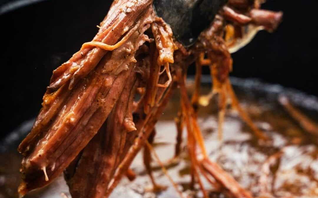 Instant Pot Shredded Brisket with Onions and Peppers