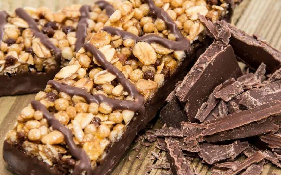 Chocolate Peanut Granola Bar with Chocolate