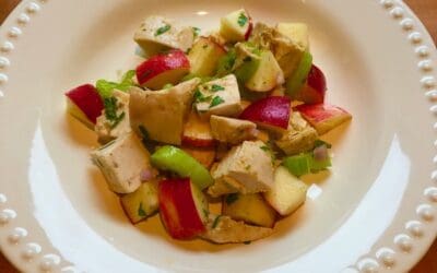 Apple Chicken Salad with Cilantro Curry Lime Vinaigrette