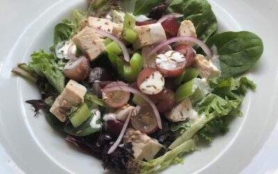 Chicken and Grape Salad with Tofu Dijon Dressing