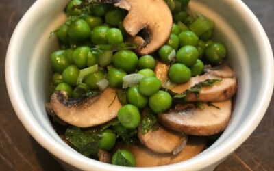 Minted Peas and Mushrooms