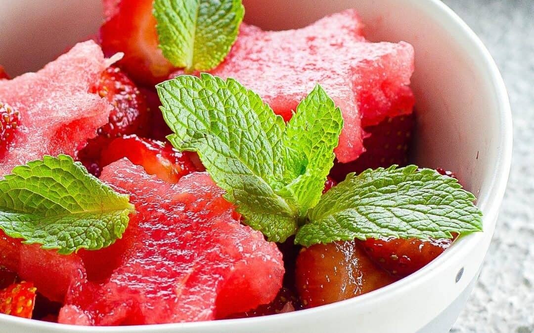 Strawberry Watermelon Breakfast Salad
