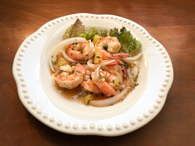 Marinated Shrimp with Orange, Onions, and Capers
