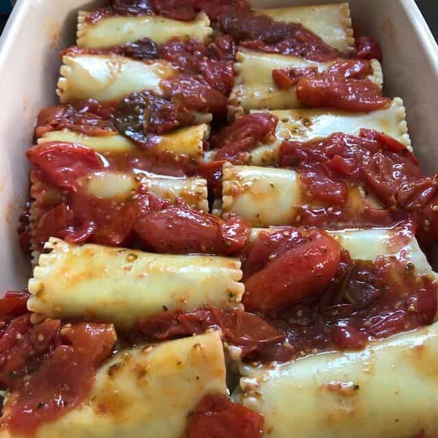 lasagna rolls before cheese