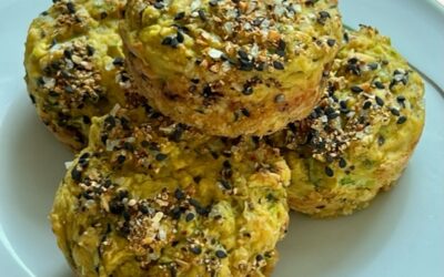 Zucchini Lemon Everything Muffins