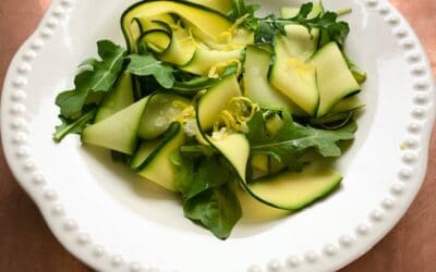 Lemon Basil Zucchini Pappardelle