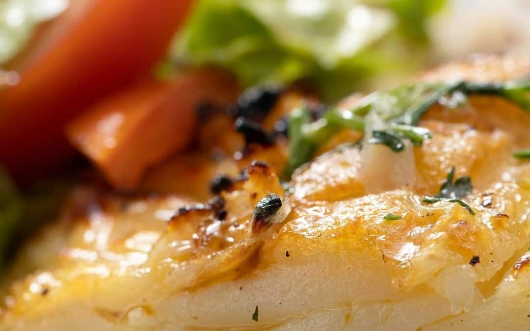 Mediterranean Herbed Cod with Crimini and Spaghetti