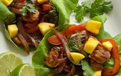 Chicken Fajita Lettuce Wraps