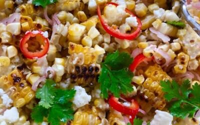 Grilled Corn with Chiles and Cotija