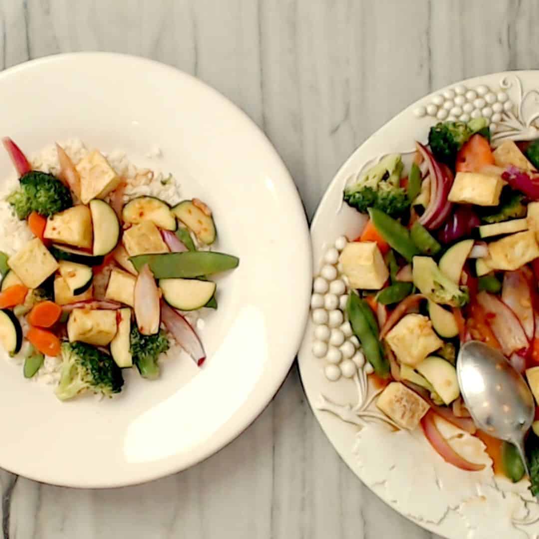 MM-Green Tofu Stir-Fry with Cauliflower Rice SQ