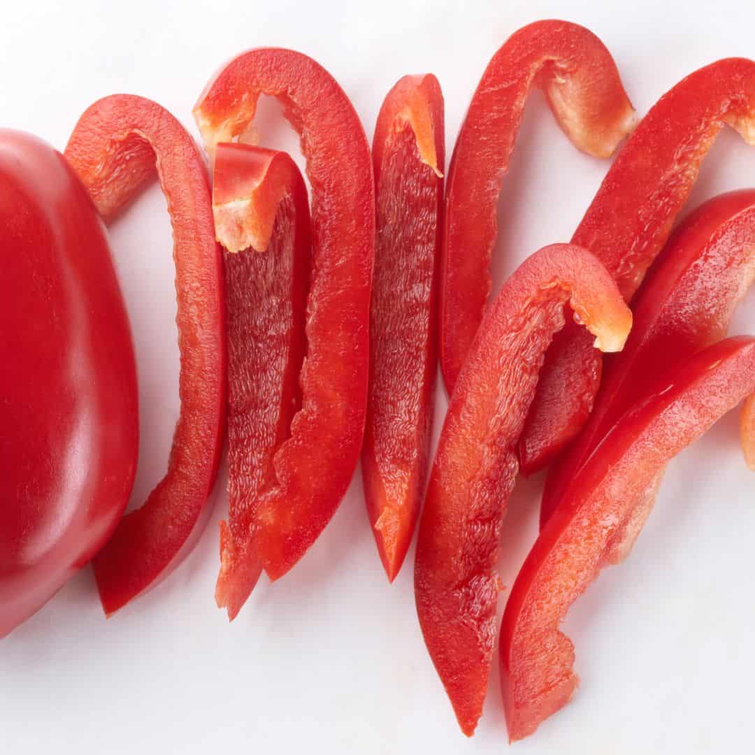 Red Bell Pepper Strips